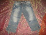 NEU * Shabby- Destroyed- Look * Dreiviertel * 7/8 * Stiefel * Kniebund * Capri * Jeans- Hose "More & More" Gr. 38- 40/ S- M * blau * - Riedlingen