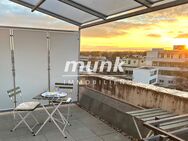 Voll ausgestattet - frisch renovierte Penthousewohnung mit sonniger Dachterrasse und Blick ins Grüne - Neu Ulm