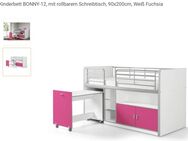 Kinderbett BONNY-12, mit rollbarem Schreibtisch - Unterhaching