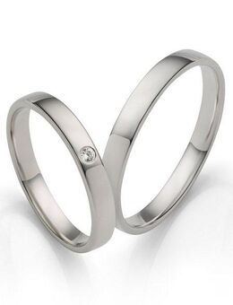 Firetti Trauring Schmuck Geschenk Hochzeit Ehering "LIEBE", Made in Germany - wahlweise mit oder ohne Zirkonia (synth)
