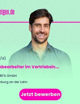 Sachbearbeiter (m/w/d) im Vertriebsinnendienst - Limburg (Lahn)