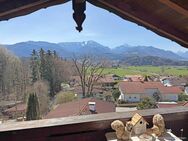 Panoramablick in die Bergkette. Großzügige, neu renovierte Dachgeschosswohnung in Bernhaupten. - Bergen (Regierungsbezirk Oberbayern)