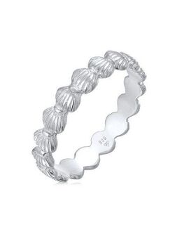 Elli Fingerring Bandring Muscheln Maritim Beach Look 925 Silber