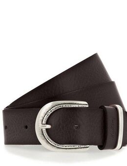 MUSTANG Ledergürtel Mit dunklen Airbrushkanten und einer ovalen Dornschließe, 3,5 cm