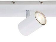 Briloner Leuchten LED Deckenspots 2857036 Run, ohne Leuchtmittel, Warmweiß, Deckenlampe, 45x8x12,3cm, Weiß, max.40W, GU10, Wohnzimmer, Flur, Büro