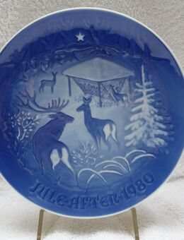 Bing & Gröndahl Weihnachtsteller 1980 *Christmas in the Woods - Jul i skoven* - Aachen