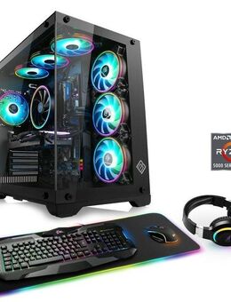CSL Aerion A56115 Advanced Edition Gaming-PC (AMD Ryzen 5 5600, Radeon RX 7600, 16 GB RAM, 1000 GB SSD, Luftkühlung)
