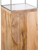 GILDE Bodenwindlicht Kerzenhalter Säule (1 St), mit geöltem Mangoholz, Höhe ca. 91 cm in 00000