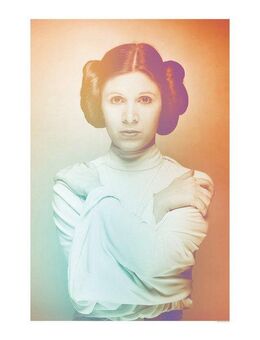 Komar Bild Star Wars Classic Icons Color Leia, Star Wars (1 St), Wandbild zur Dekoration im Kinderzimmer - ohne Rahmen