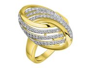 Fascination by Ellen K. Fingerring 585/- Gelbgold bicolor Zirkonia