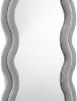 SalesFever Ganzkörperspiegel Bristol Spiegel: Eleganz in 170 cm Höhe (1-St), Wellenförmiger Kunstfell-Rahmen, 170cml