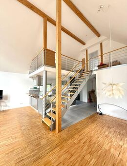 Ein Traumhaus in Mahlow bei Berlin – 172 m² Wohnkunst mit Fußbodenheizung, Galerie, 6 m Raumhöhe, 3 Terrassen & großem Garten - Blankenfelde-Mahlow