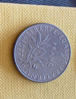 Münze Münzen Umlaufmünze Frankreich 1 Franc 1977 - Alzey