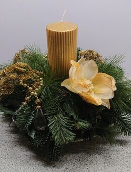 Adventsgesteck aus Kunstnadeln Advent Vintage Retro Weihnachten - Heinsberg