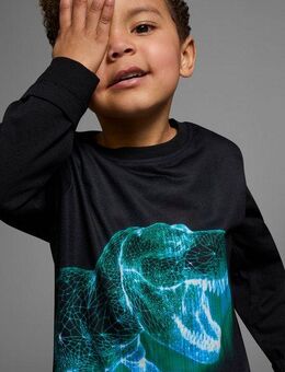 KIDSWORLD Langarmshirt GREEN DINO langärmlig, mit trendigem Druck, Rundhalsausschnitt, aus Baumwolle