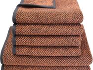Dyckhoff Handtuch Set Golden Shades Herringbone, Walkfrottier (Set, 6-St), 4 Handtücher (50x100cm), 2 Duschtücher (70x140cm)