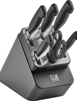 Zwilling Messerblock **** VIER STERNE (7tlg), Made in Germany, selbstschärfender Messerblock, Sonderschmelze