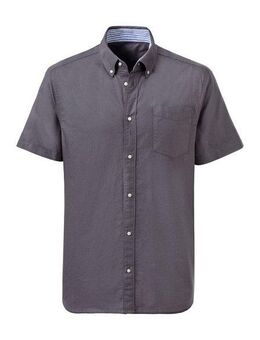 H.I.S Kurzarmhemd regular-fit mit Button-down-Kragen, reine Baumwolle