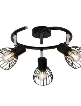 Brilliant Deckenstrahler Blacky, ohne Leuchtmittel, Spotspirale 3flg schwarz