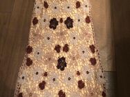 NEUw * Coachella * Festival * Hippie- LOOK * Glitzer * Blumen * Blüten * Flower- Power * Stickerei * Häckel * Midi- Rock "NICOWA" Gr. 36- 38/ S * cremè-beige * gold * schoko-braun * - Riedlingen