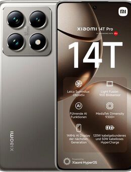 Xiaomi Xiaomi 14T Pro 512GB Smartphone (16,94 cm/6,67 Zoll, 512 GB Speicherplatz, 50 MP Kamera)