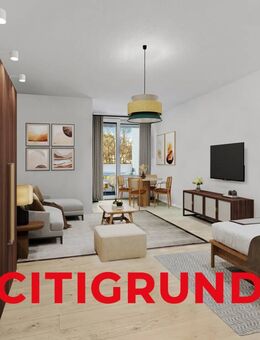 Oberföhring - Voll möbliertes Apartment mit Sonnenloggia und Blick ins Grüne - Profitable Rendite! - München