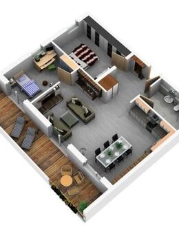 Neubau - Unterkirnach - 3-Zimmer-Wohnung - Balkon-Tiefgarage - Unterkirnach