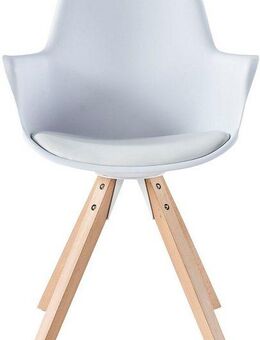 SalesFever Esszimmerstuhl Monza - Stilvoller Armlehnstuhl fürs Esszimmer (Set, 2 St), Charmantes Duo: Kunststoff-Armlehnstühle mit Kunstledersitz