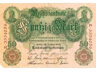 Historische Banknote, 1910, 50 Mark, Reichsbanknote - Dresden