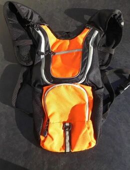 H2O Rucksack 24x50 cm Backpack orange schwarz grau 8,- - Flensburg