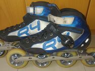 R4 Powerslide Schuh 43 Double X Speedskate-Komplett-Schienen 3x100/1x90 mm - Eutin Zentrum