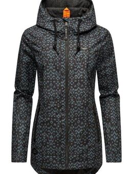 Ragwear Outdoorjacke Zuzka Ikat Wasserdichte Übergangsjacke mit großer Kapuze