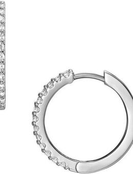 Fossil Paar Creolen Schmuck Geschenk Edelstahl Ohrringe Ellis, mit Glasstein