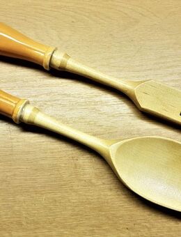 Salatbesteck aus Holz - 2 teilig NEU - Leverkusen