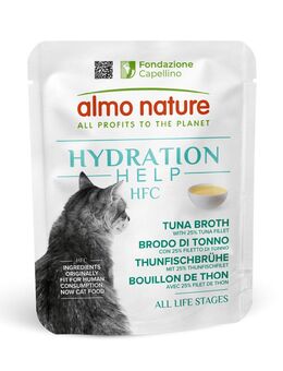Sparpaket Almo Nature HFC Hydration Help 24 x 50 g - Thunfischbrühe mit Thunfischfilet