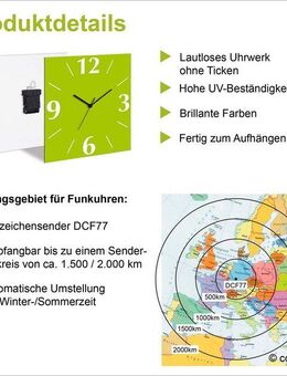 Bruno Banani Wanduhr Beton auf Alu (analog, 30 cm)