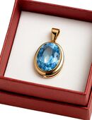 Anhänger mit einem Blautopas aus 585er-Gelbgold in 44627