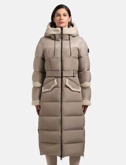 khujo Wintermantel Julita2 Warmer Damen Hybrid-Mantel mit zahlreichen Features