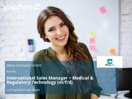 International Sales Manager ‒ Medical & Regulatory Technology (m/f/d) - Frankfurt (Main)