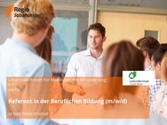 Referent in der Beruflichen Bildung (m/w/d) - Bad Friedrichshall