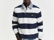 Gant Langarm-Poloshirt REG CHAMBRAY STRIPE HEAVY RUGGER