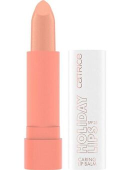Catrice Lippenbalsam Holiday Lips Caring Lip Balm, 3-tlg., Zart getönter Look, pflegt mit Kokosnussöl, LSF 25, vegan.