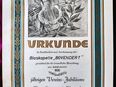Original alte Urkunde zum 100jährigen Vereins-Jubiläum  des Männer Gesangsvereins Hilgenroth in 57572
