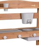roba® Outdoor-Spielküche Matschküche zum Aufhängen, teakholzfarben lasiert, aus Holz, FSC® - schützt Wald - weltweit in 00000