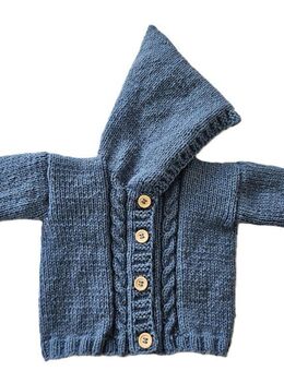 Bio Strickjacke in Blau und der Größe 62/68 - Kreuztal