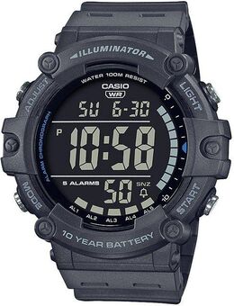 CASIO TIMELESS COLLECTION Chronograph AE-1500WH-8BVEF, Quarzuhr, Armbanduhr, Herrenuhr, Digitaluhr, bis 10 bar wasserdicht