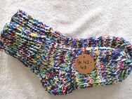 Super dicke bunte gestrickte Socken - Wellness Socken - Gr. 42-43 - Dahme