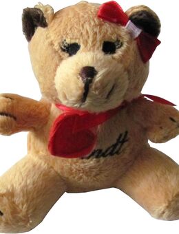 Lindt & Sprüngli GmbH - Bär - Motiv Mädchen - Plüschbär - 10 x 10 x 6 cm - Doberschütz