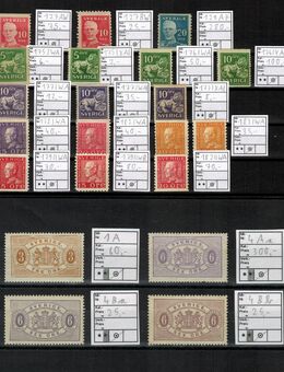 Schweden: versch. ältere Briefmarken (ca. 700 Euro Michel) - Krefeld
