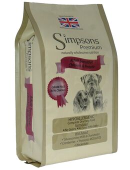 Simpsons Premium Adult Sensitive Huhn & Kartoffel - Sparpaket: 2 x 12 kg